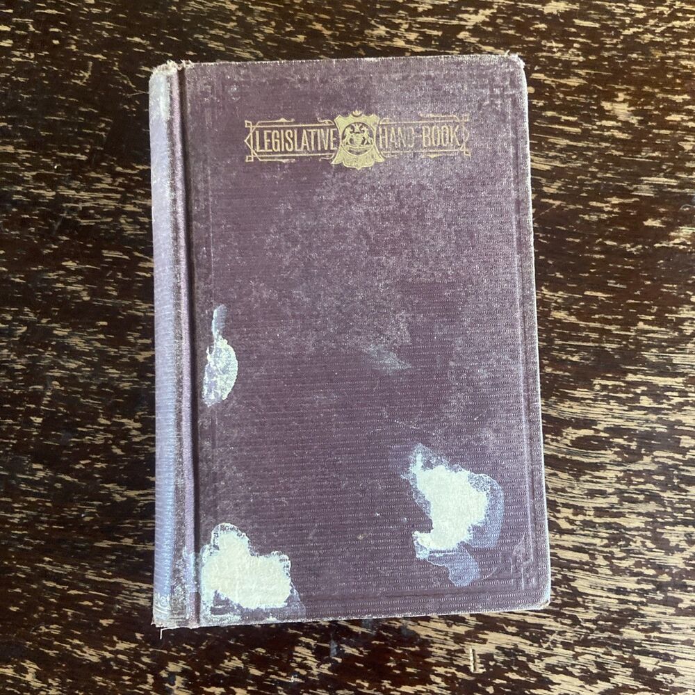 1878 Smull’s Legislative Hand Book Pennsylvania Government Antique Hardcover